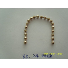 Silver /gold high quality metal chain and wholesale handbag chain with custom size and colour metal ball chain